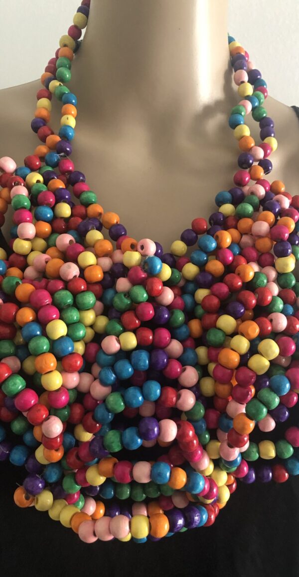 Collier africain,massaÏ à Perles/Existe en plusieurs coloris