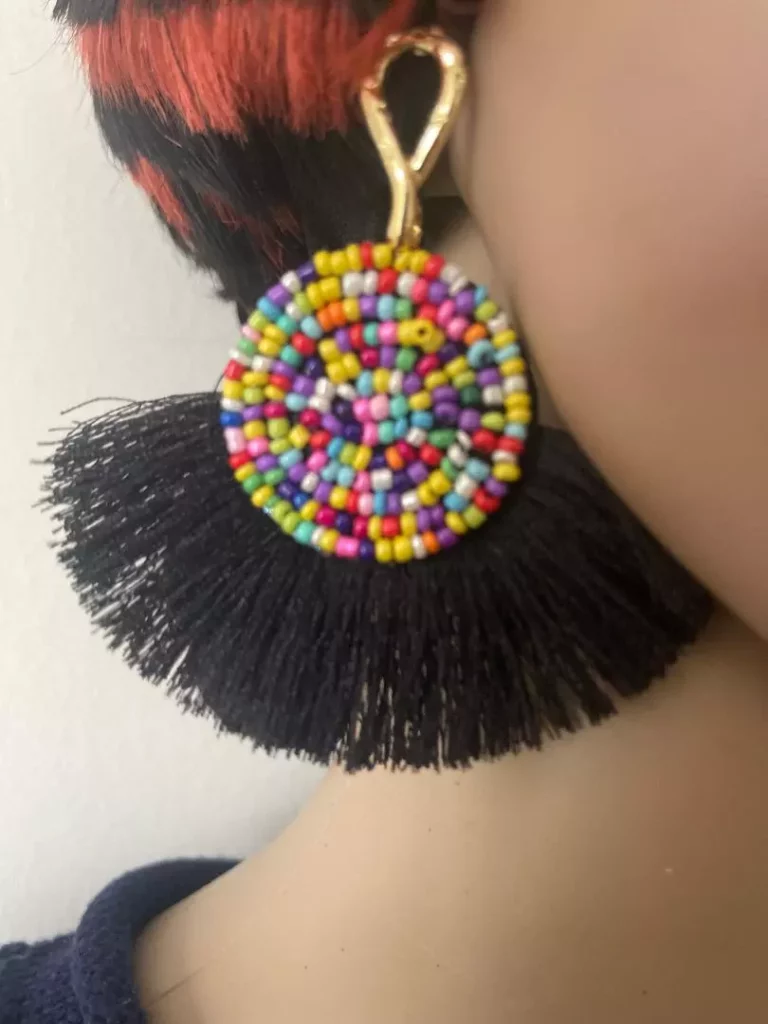 Collier Et Boucles D'oreilles Bohème Perles Multicouches - Longueur 15.8 Pouces, Style Rétro, Fait Main